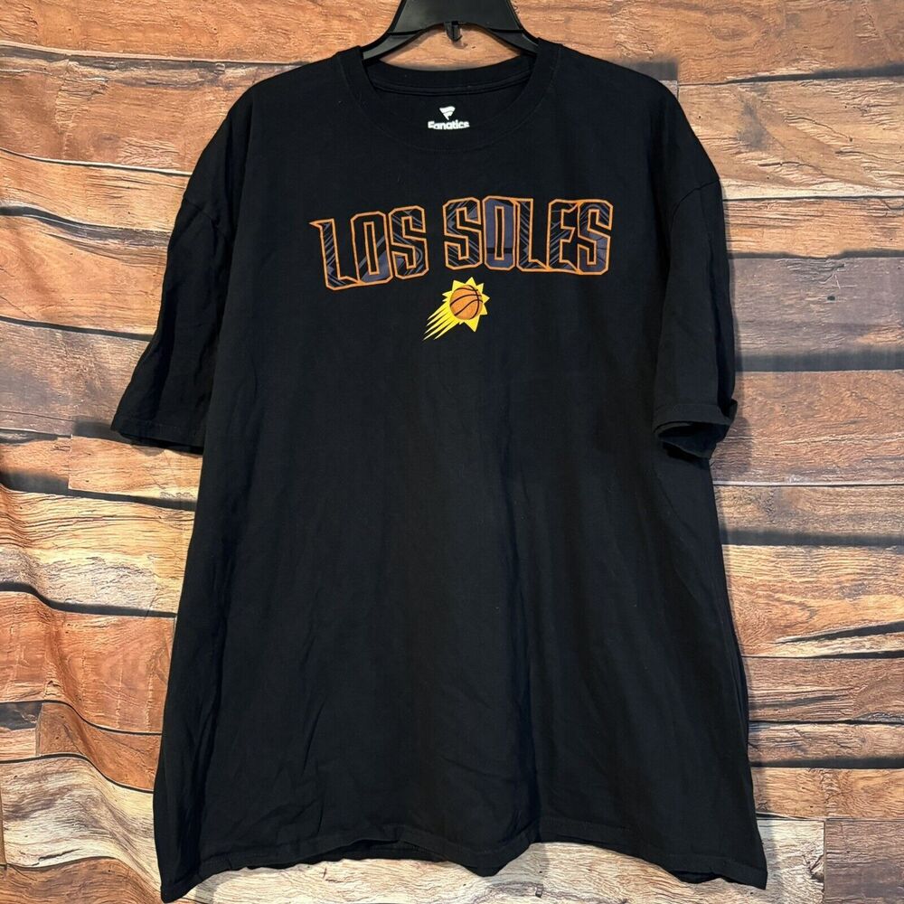 Phoenix Suns "Los Soles" NBA Fanatics Black T-Shirt Size 3XL Basketball
